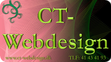 CT-Webdesign Visitkort Forside